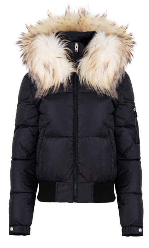 ROCKANDBLUE ELECTRA 57 cm - Młodzieżowa kurtka puchowa z kapturem i z kołnierzem z jenota