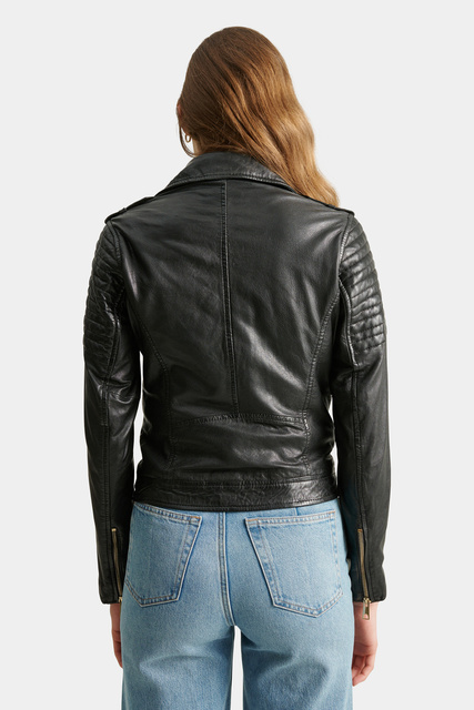 ROCKANDBLUE CINNAMON 55 cm - Skórzana ramoneska w kolorze czarnym