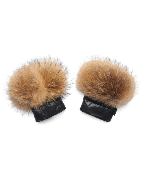 Mankiet ozdobny wykończony futrem z jenota