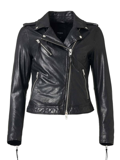 ROCKANDBLUE NIKKI 53 cm - Damska kurtka skórzana w stylu legendarnej ramoneski NOOS