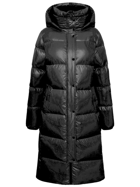 ROCKANDBLUE ARIZONA COAT BLACK 105 cm Damski płaszcz puchowy o regularnym kroju
