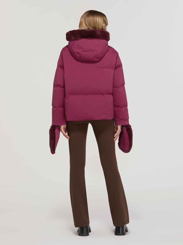 DIEGO M CROPPED FIT 61 cm - luksusowa włoska kurtka puchowa o luźnym kroju