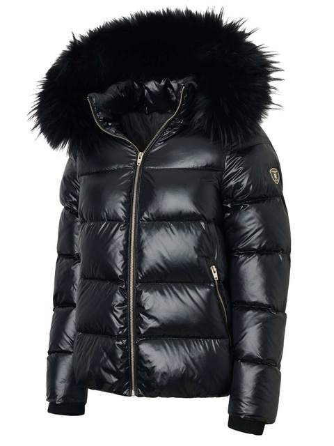 ROCKANDBLUE SASSY 72 cm - Damska kurtka puchowa z futrzanym wykończeniem kaptura