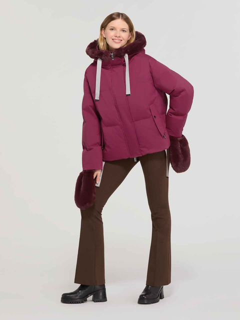 DIEGO M CROPPED FIT 61 cm - luksusowa włoska kurtka puchowa o luźnym kroju