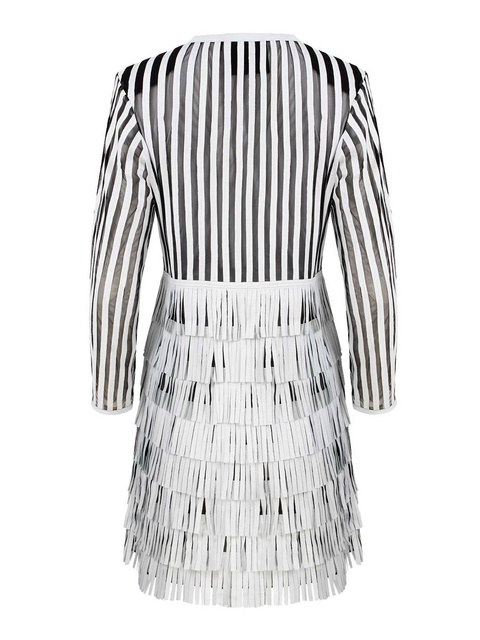 ALEXANDRA MILANO FRINGE COAT - ręcznie wykonana skórzana kurtka z frędzlami