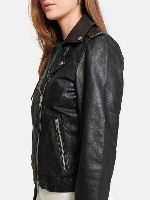 ROCKANDBLUE NIKKI 53 cm - Damska kurtka skórzana w stylu legendarnej ramoneski NOOS