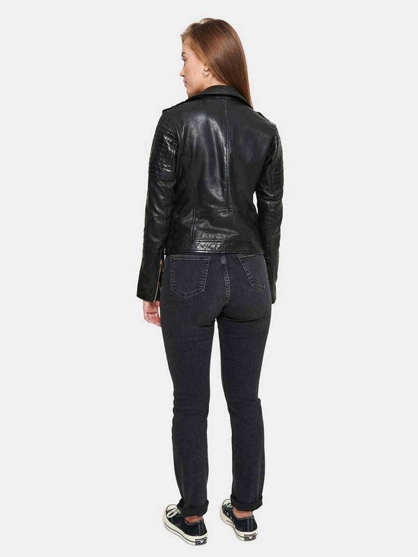 ROCKANDBLUE CINNAMON 55 cm - Skórzana ramoneska w kolorze czarnym