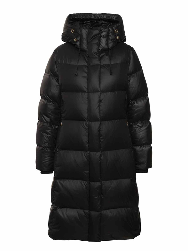 ROCKANDBLUE BONNIE COAT 105 cm - Czarny puchowy płaszcz oversize