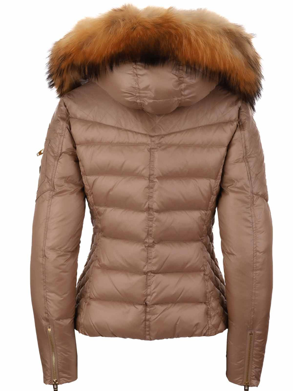 ROCKANDBLUE RITA 63 cm- Krótka puchowa kurtka o bardzo wąskim kroju w lekko połyskującym materiale