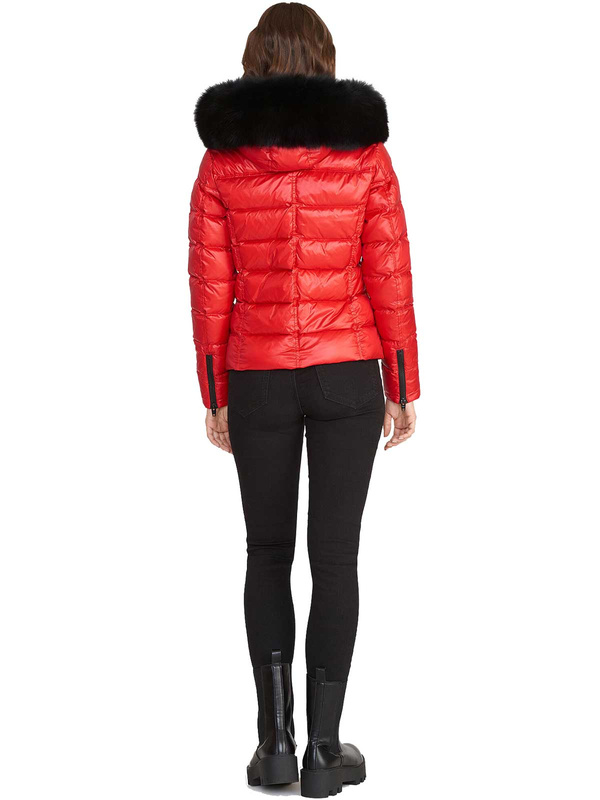 ROCKANDBLUE ICE FX 60 cm - Luksusowa kurtka puchowa z kołnierzem z lisa