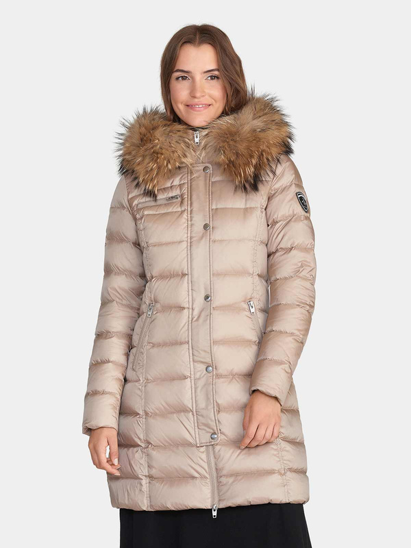 ROCKANDBLUE JOYCE COAT 90 cm Płaszcz puchowy o dopasowanym kroju