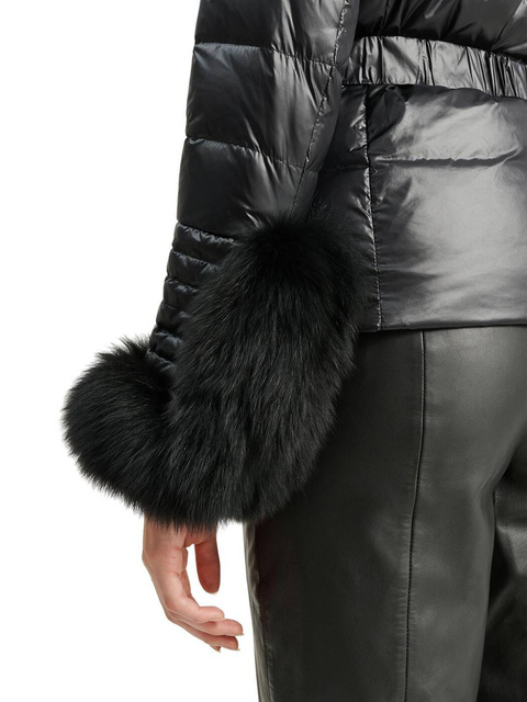 ROCKANDBLUE NATASHA 63 cm - Damska kurtka z kołnierzem z lisa