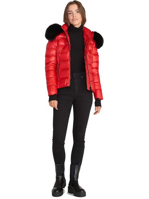 ROCKANDBLUE ICE FX 60 cm - Luksusowa kurtka puchowa z kołnierzem z lisa