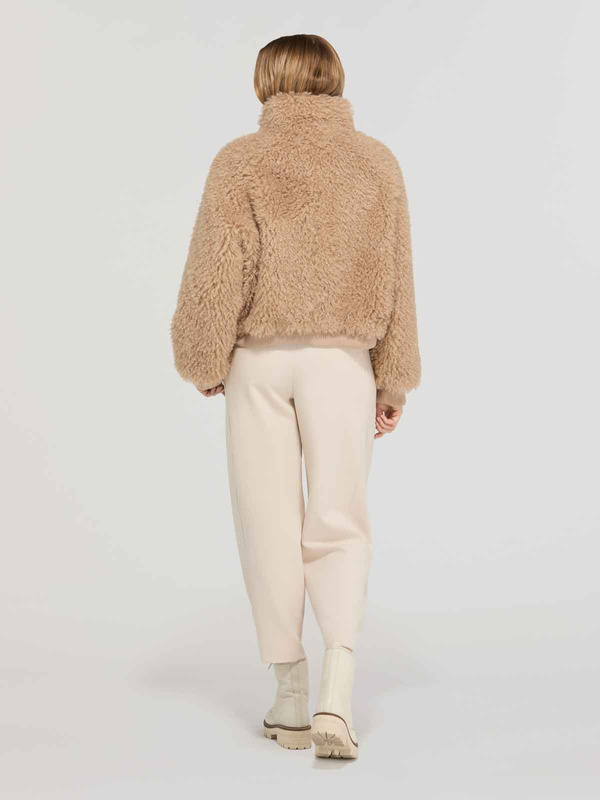 DIEGO M FAUX FUR 53 cm - włoska bomberka ze sztucznego futra