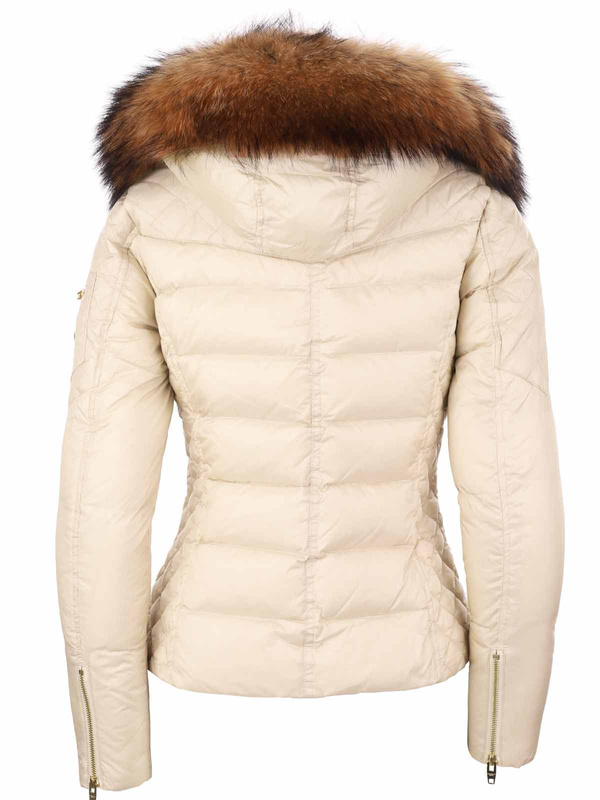 ROCKANDBLUE RITA 63 cm- Krótka puchowa kurtka o bardzo wąskim kroju w lekko połyskującym materiale