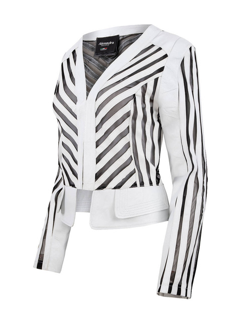 Żakiet skórzany ALEXANDRA MILANO