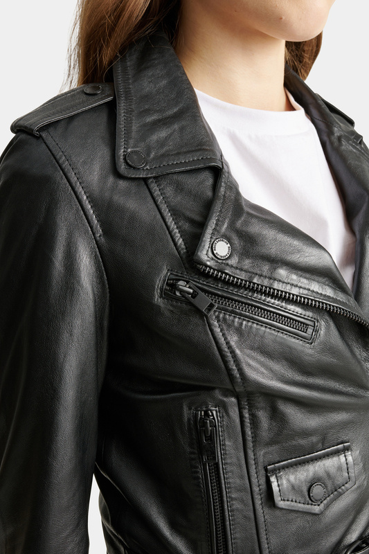 ROCKANDBLUE ERICA 47 cm - Krótka damska kurtka ramoneska