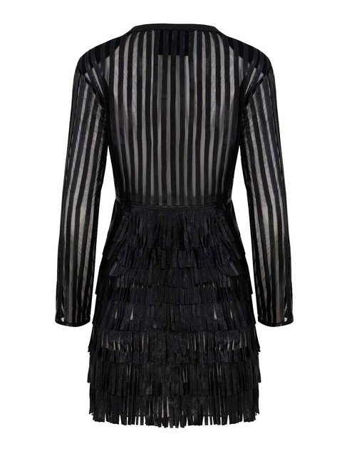 ALEXANDRA MILANO FRINGE COAT - ręcznie wykonana kurtka ze skóry naturalnej