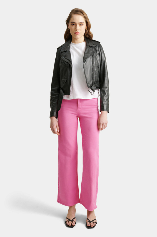 ROCKANDBLUE ERICA 47 cm - Krótka damska kurtka ramoneska