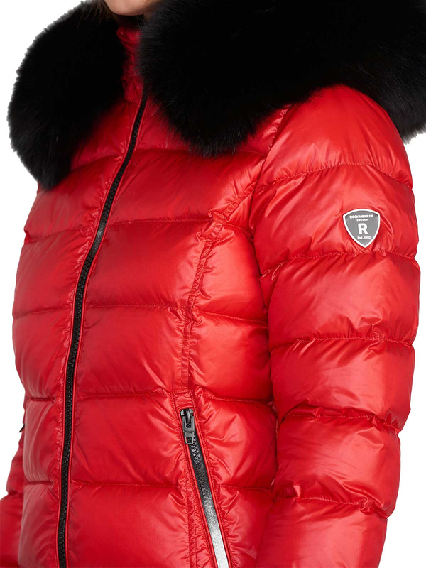 ROCKANDBLUE ICE FX 60 cm - Luksusowa kurtka puchowa z kołnierzem z lisa