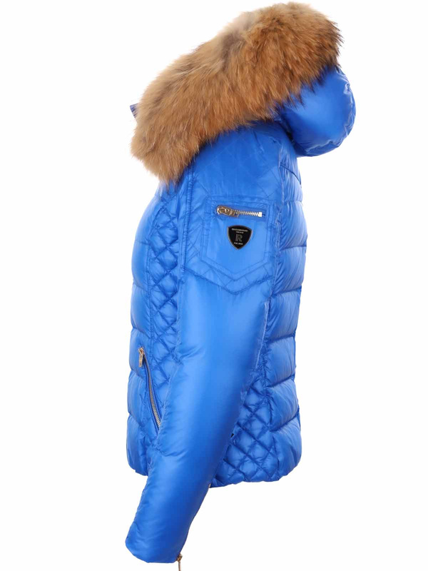 ROCKANDBLUE RITA 63 cm- Krótka puchowa kurtka o bardzo wąskim kroju w lekko połyskującym materiale