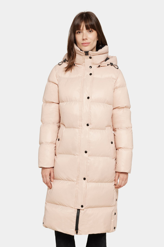 ROCKANDBLUE ARIZONA COAT BLACK 105 cm Damski płaszcz puchowy o regularnym kroju