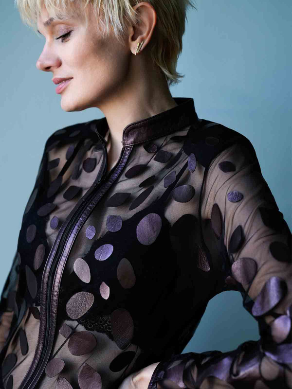 Żakiet skórzany ALEXANDRA MILANO