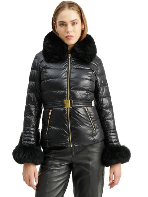 ROCKANDBLUE NATASHA 63 cm - Damska kurtka z kołnierzem z lisa