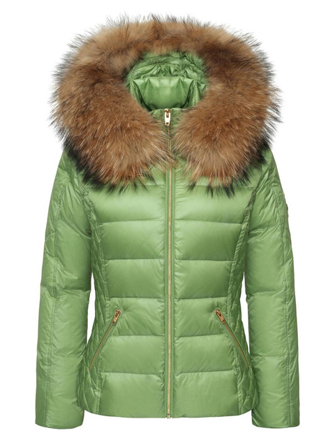 ROCKANDBLUE RITA 63 cm- Krótka puchowa kurtka o bardzo wąskim kroju w lekko połyskującym materiale