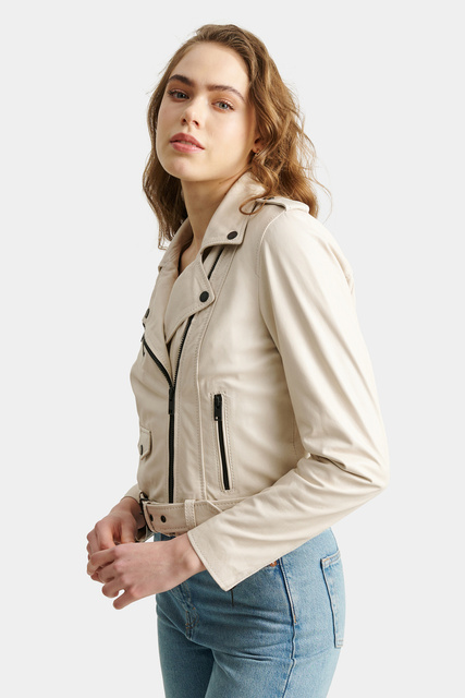 ROCKANDBLUE ERICA 47 cm - Krótka damska kurtka ramoneska