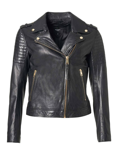 ROCKANDBLUE CINNAMON 55 cm - Skórzana ramoneska w kolorze czarnym