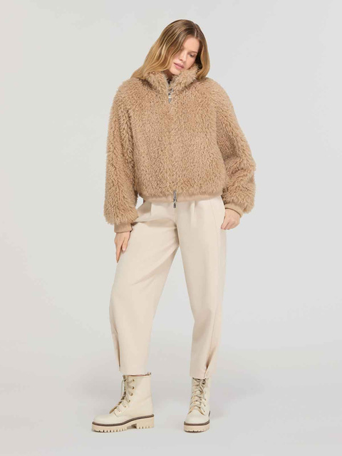 DIEGO M FAUX FUR 53 cm - włoska bomberka ze sztucznego futra