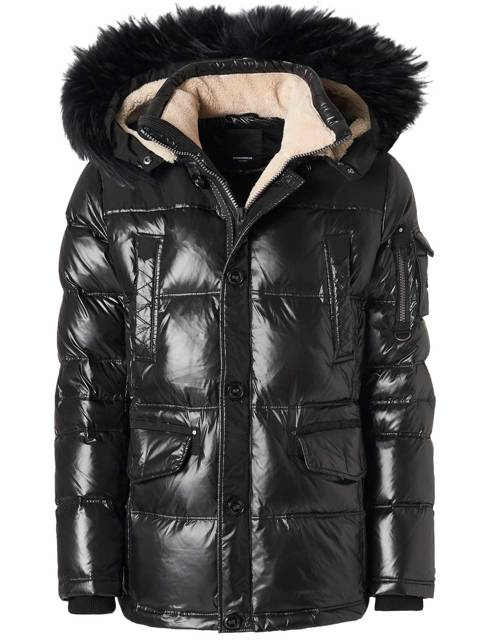 ROCKANDBLUE VIGGO II 81 cm - męska sportowa parka na zimę z kożuszkiem i kapturem