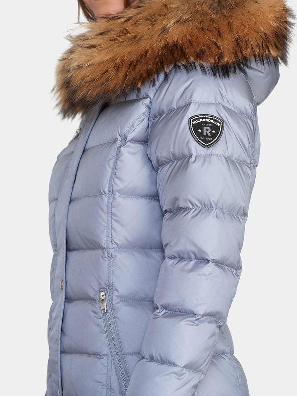 ROCKANDBLUE JOYCE COAT 90 cm Płaszcz puchowy o dopasowanym kroju