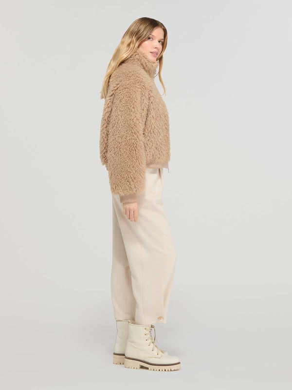 DIEGO M FAUX FUR 53 cm - włoska bomberka ze sztucznego futra