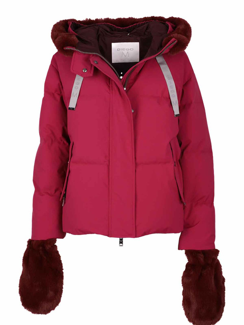 DIEGO M CROPPED FIT 61 cm - luksusowa włoska kurtka puchowa o luźnym kroju