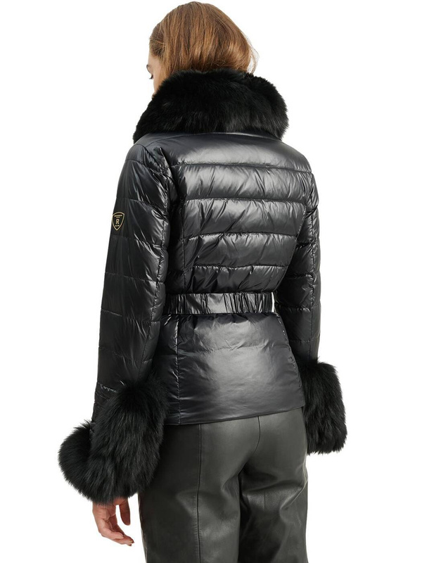 ROCKANDBLUE NATASHA 63 cm - Damska kurtka z kołnierzem z lisa