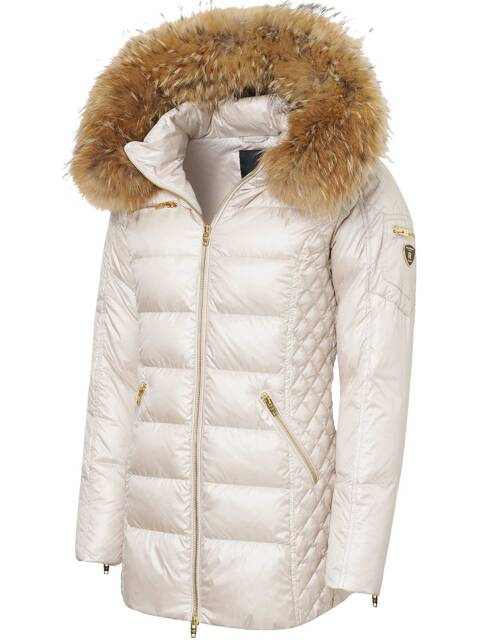 ROCKANDBLUE EVE 75 cm - Luksusowa kurtka puchowa z kapturem i jenotem.