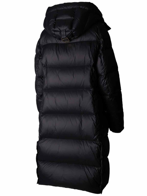 ROCKANDBLUE BONNIE COAT 105 cm - Czarny puchowy płaszcz oversize