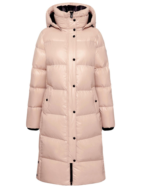 ROCKANDBLUE ARIZONA COAT BLACK 105 cm Damski płaszcz puchowy o regularnym kroju