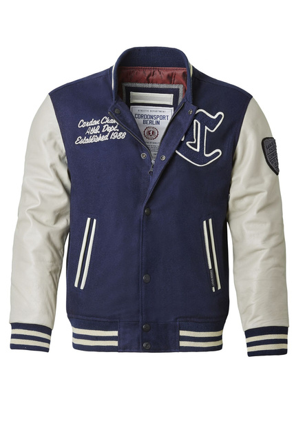 CORDON TEAM JACKET NAVY WHITE - legendarna męska kurtka typu college