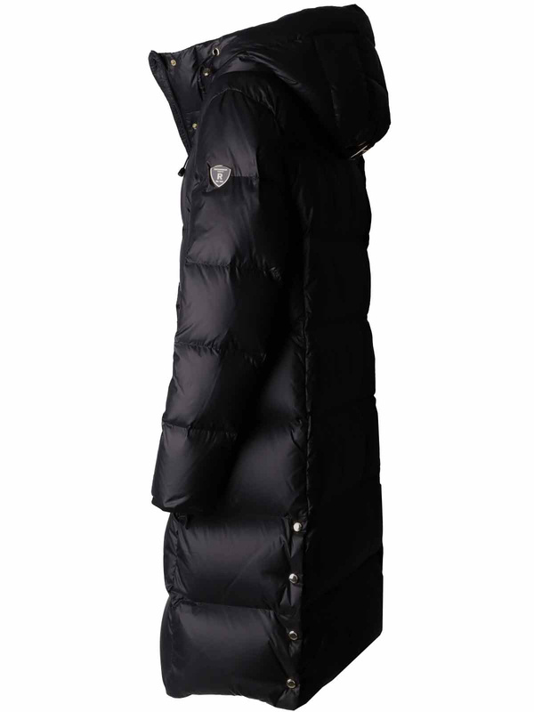 ROCKANDBLUE BONNIE COAT 105 cm - Czarny puchowy płaszcz oversize